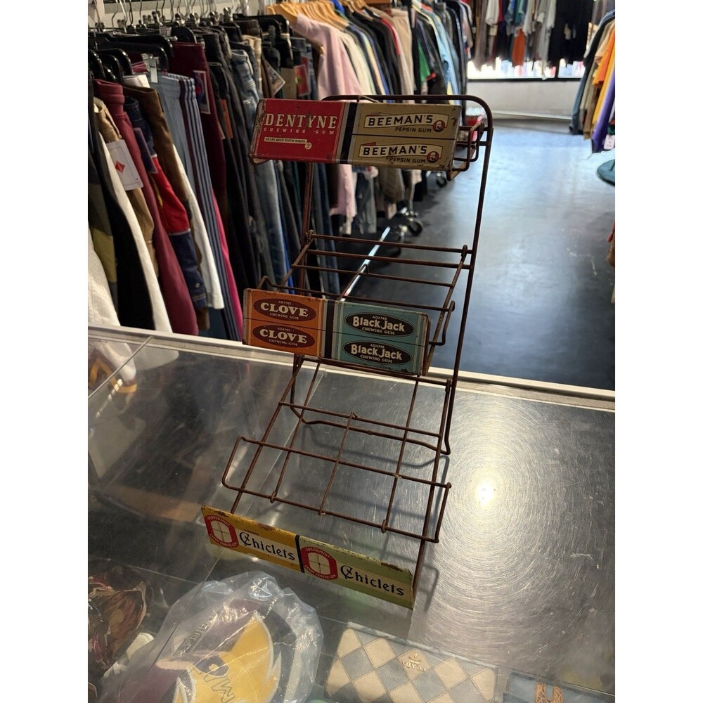 1940s Chiclets Gum Store Display Shelf Rack - Picture 2 of 2